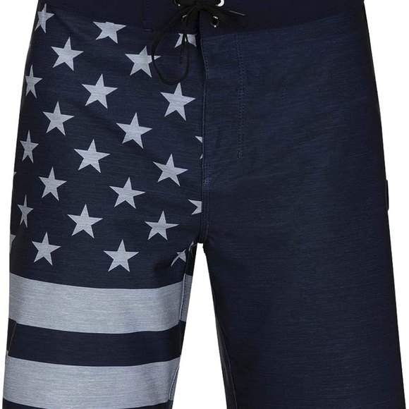 Hurley Men's Phantom Patriot Cheers USA Flag 20" Board Shorts - Picture 4 of 13